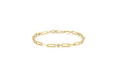  Reimaginer - Armbänder mit Stein - Silber / 14kt GP - Zirkonia - 19cm